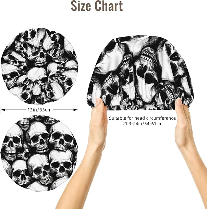 Adjustable Silk Satin Night Cap Women's Men's Sleep Cap