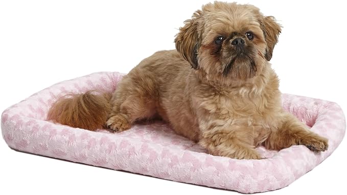 MidWest Homes for Pets Pink Fashion iCrate Starter Kit, 24-inch Dog Crate Bundle for Small Dogs, Includes Crate, Pet Bed, 2 Bowls and Privacy Cover