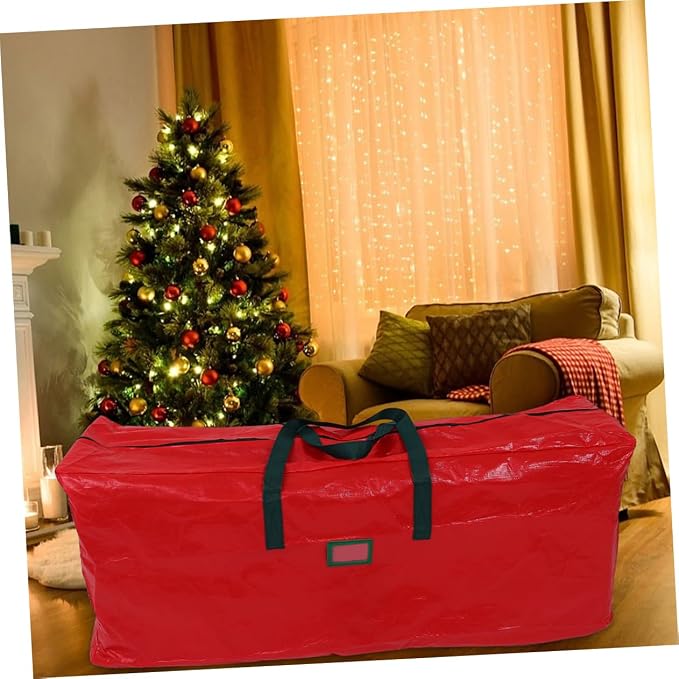 CHILDWEET Large Christmas Tree Storage Bag with Reinforced Handles Outdoor Organizer for Holiday Decorations for and Storage