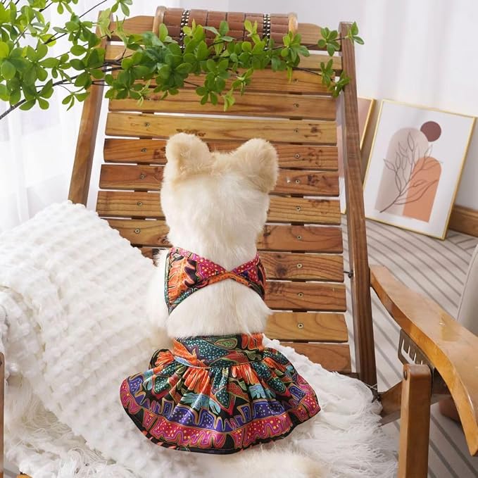 Generic Dog Bikini Swimsuit Puppy Beach Dress Summer Dog Clothes Female Girl Adjustable Pet Skirt Outfit Lightweight Puppy Vest Shirts Cat Apparel Dog Bathing Suit for Small Medium Dog, Large
