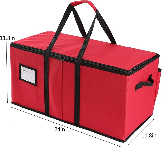 Sattiyrch Christmas Ornament Storage Box,Box Contributes Slots for 54 Holiday Ornaments 4 Inches