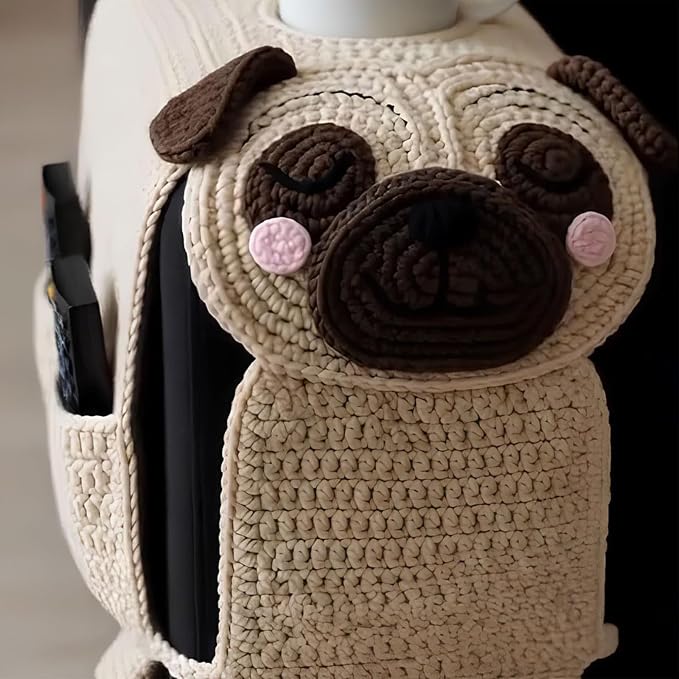 Knitted Dog Bed Storage Bag Multipurpose Household Organizers for Bedroom Kitchen Management Portable Pet Sofa Organizers