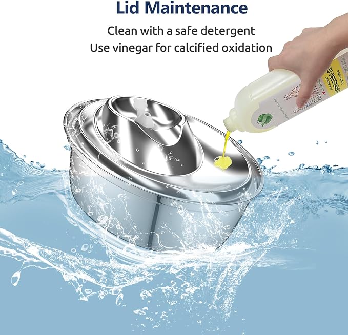 ORSDA Cat Water Fountain Parts Lid Replacement ONLY for ORSDA Pet Fountains D60 3L/100oz -Not for D30 D36 D66 (Lid)