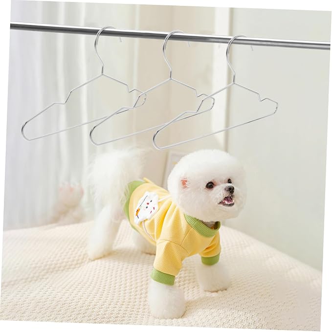 10pcs Steel Cat Hangers for Pet Clothes Space Saving Cats Storage with Chic Finish for Store Use