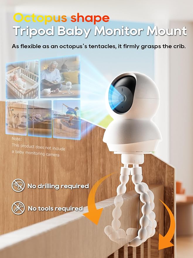 Tripod Baby Monitor Mount-White(2pcs)