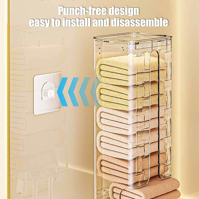 Underwear Organizer - Clothes Storage Box, Dustproof Sock Container | Multifunction Drawer Divider for Nursery Pantry Closet Bedroom Travel Entryway Dorm GARAGE-KITCHEN Wall Compact Neat Foldable