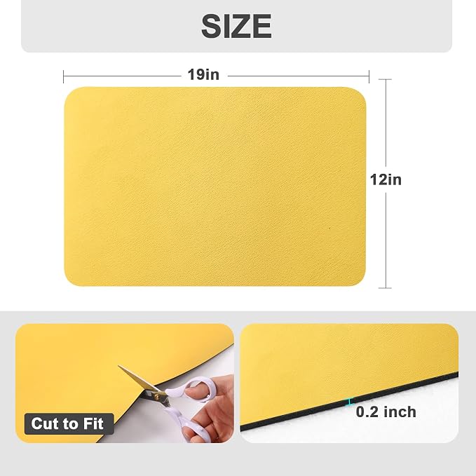 Ecotrim Coffee Mats for Coffee Bar Accessories, Yellow 12" x 19"