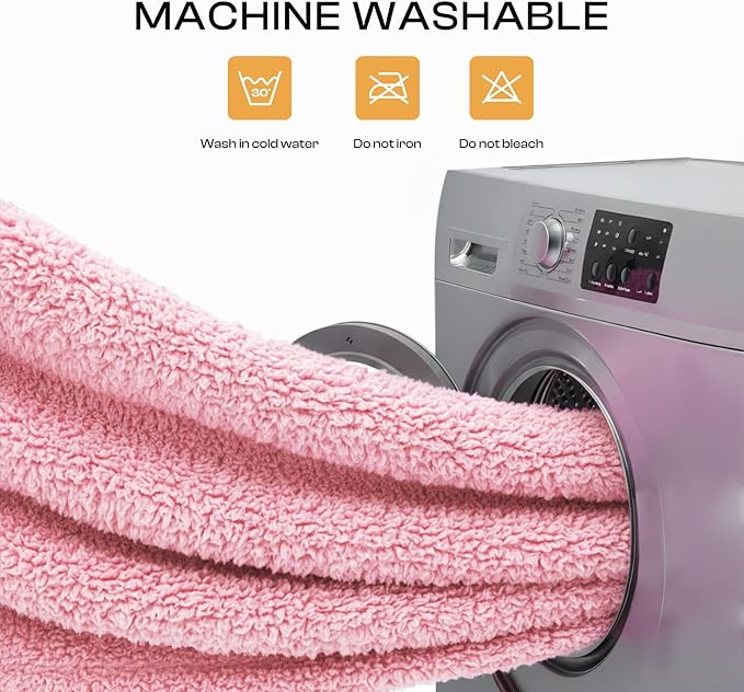 Luciphia 1 Pack 3 Calming Dog Blanket Fluffy Premium Fleece Pet Blankets Soft Sherpa Throw for Dogs Puppy Cat Pink Medium (30" x20") | Fluffy Throw Blanket Washeble for Crate Bed Couch Indoor. Cozy Pet Blanket, Puppy Essentials Dog gift,Pink,Medium