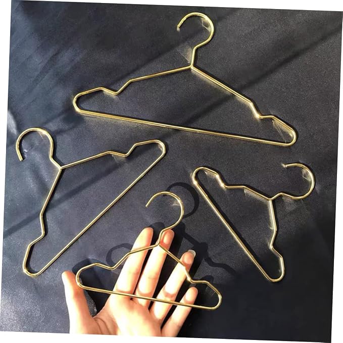 Toddmomy 4pcs Pet Clothes Organizer Iron Pet Apparel Hangers for Neat Storage of Dog and Cat Clothes Included