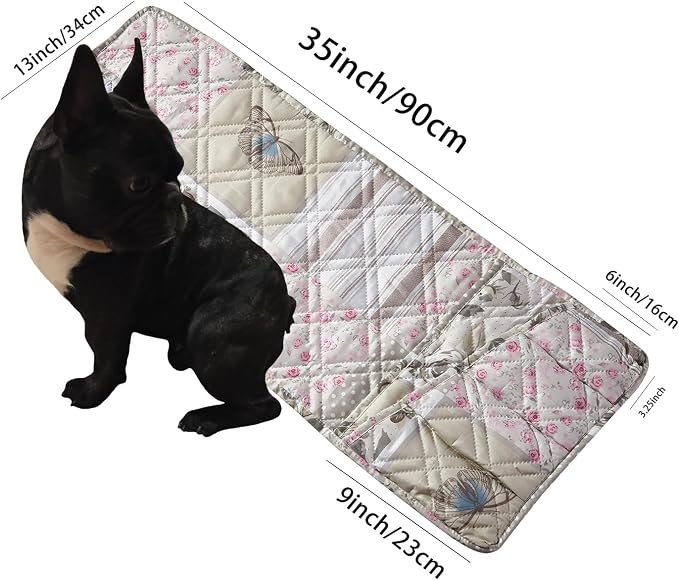 Brilliant Sunshine Grey Cupid & Pink Rose Couch Armrest Cover, 35"×13" | Washable Magazine Holder, Armrest Organizer & Caddy on Sofa, Recliner, Armchair, Storage for Remote Controls, Phone, iPad