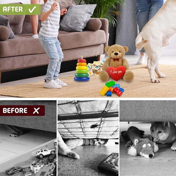 Flexible Sofa Guard Block Pet Access Under Bed Adjustable Edges Covers Childproof Furniture Protector Furniture Edges Protector PVC