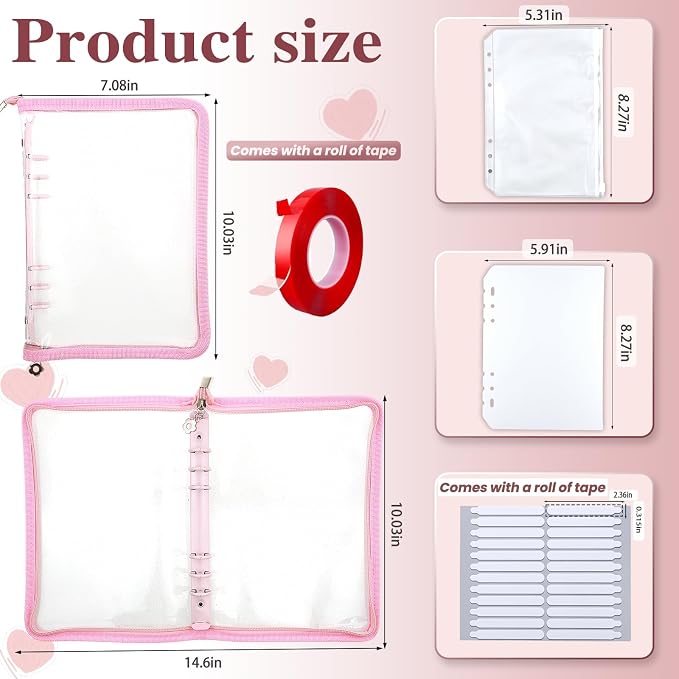 Press on nail storage Nail Storage Book - Portable Versatile Organizer for Press - On Nails, Jewelry and More with 90 Pcs Adhesive Double Sided Tape