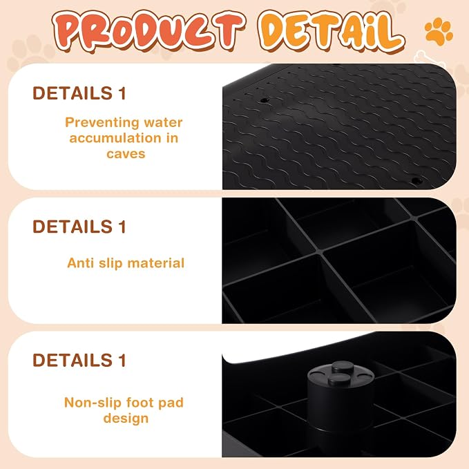 2 Pcs Dog Training Platform Dog Place Board with Non-Skid Surface, Portable Agility Platform, Puppy Training Stand Equipment Suitable for Small, Medium Dogs (Not for Large Dog)