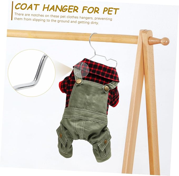 Luxshiny 10pcs Pet Storage Hanger for Cat Dog Clothes Compact Organizer Fit for Pet Apparel Drying Storing Space-Saving Design for Home