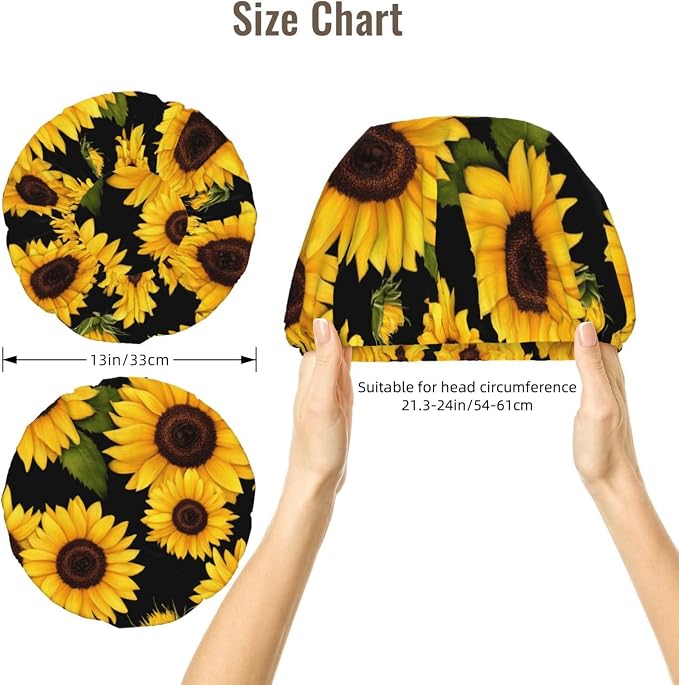 Adjustable Silk Satin Night Cap Women's Men's Sleep Cap