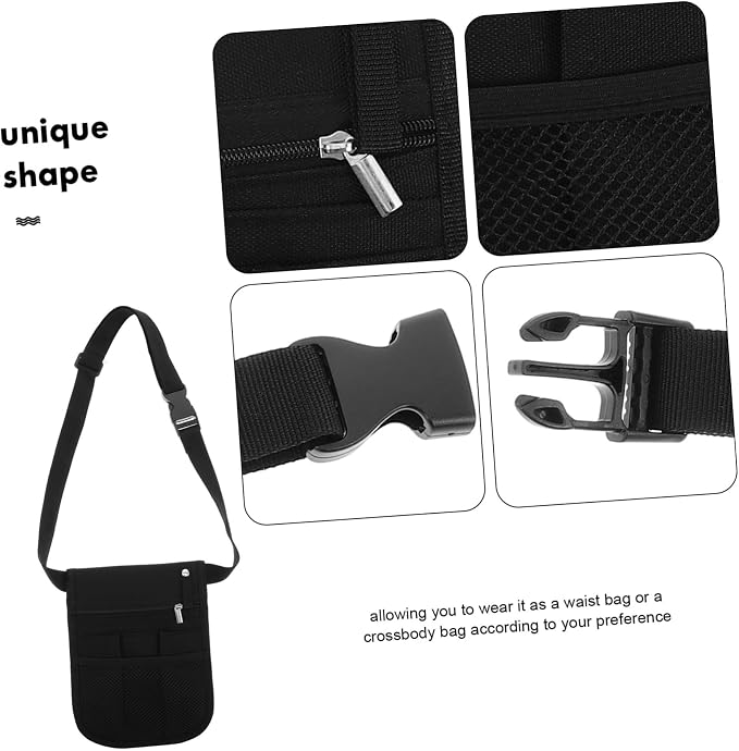 Beavorty Multi-Color Adjustable Nurse Fanny Pack Oxford Cloth Waist Bag Utility Organizer for Nurses Portable Care Kit for Tools and PET Grooming