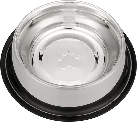 Neater Pet Brands - Stainless Steel No-Skid & Non-Tip Dog Bowl for Food or Water (64 oz, Stainless Steel)
