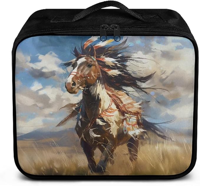 Rnyleeg Horse First Aid Travel Kit Empty First Responder Bag with Handle Reusable Medical Supply Organizer for Home Outdoor Hiking Camping