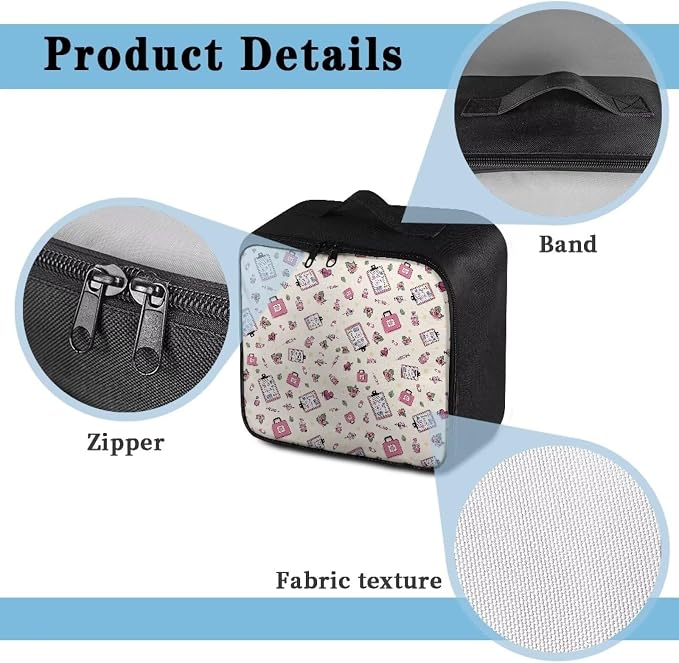 Portable Empty First Aid Kit Bag Travel Medicine Pouch Nurse Floral Print Medical Bag Empty Medium Dorm Medicine Organizer Storage Bag for Car Home Travel Hiking School