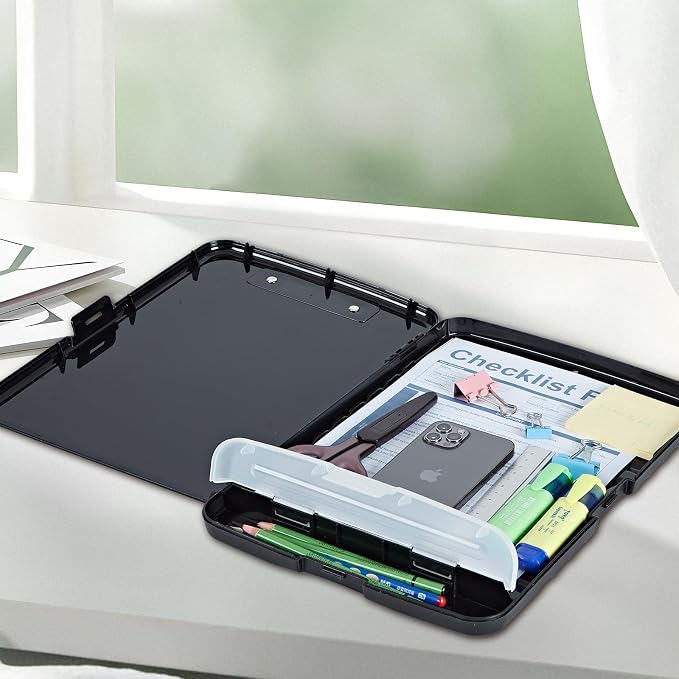 A4 Clipboard with Storage Pen Holder, Clipboards Organizer Nursing Clipboard Foldable File Folder Plastic Clipboard Folio Clip Board for Office Work Classroom Doctor, Green Clothes Rabbit