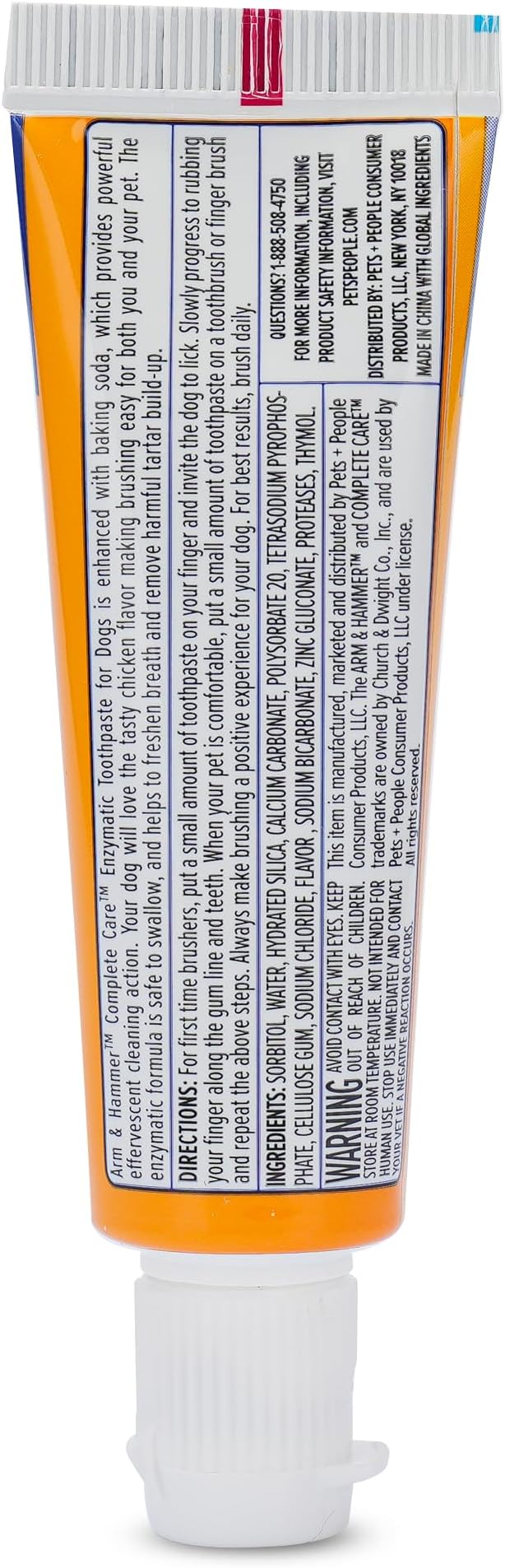 Arm & Hammer Complete Care Dog Dental Kit, Chicken Flavor - Includes Enzymatic Dog Toothpaste and Toothbrush for Dogs - Baking Soda Enhanced Formula, 0.84 Oz