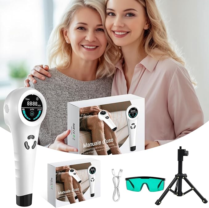 Handheld Red Light Therapy Device for Dogs Cats Horses, Pet Red Light Therapy 650nm Red 808nm Near Infrared LLLT Light Therapy Device, Humans Joint Pain Arthritis Relief Muscle Portable Home