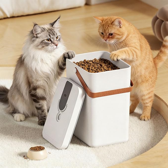 Pet Food Storage Containers, Food Storage Cat Container With Pump, For Kibble Rice Grain Cereal Pet Containers, Airtight Dog Dog Container Nan