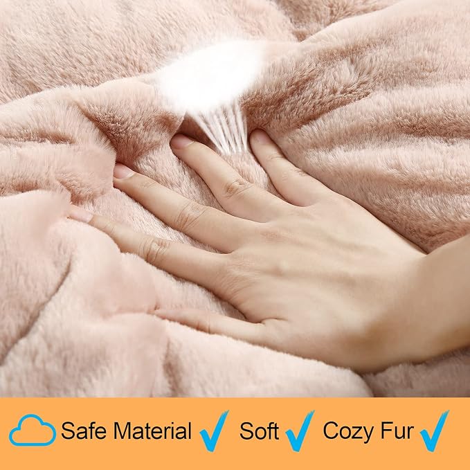 Dog Crate Pad Washable Dog Bed for Crate Small Cozy Mat 24-Inch Pink | Ultra Soft Kennel Pad,Anti-Slip Bottom,Fits for Most Metal Crates,Comfortable Sleeping Pet Mat