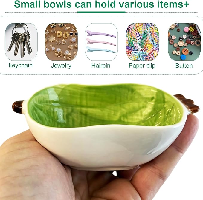 Ceramic Jewelry Trinket Dish Decorative Ring Holder Key Bowl for Women Gift