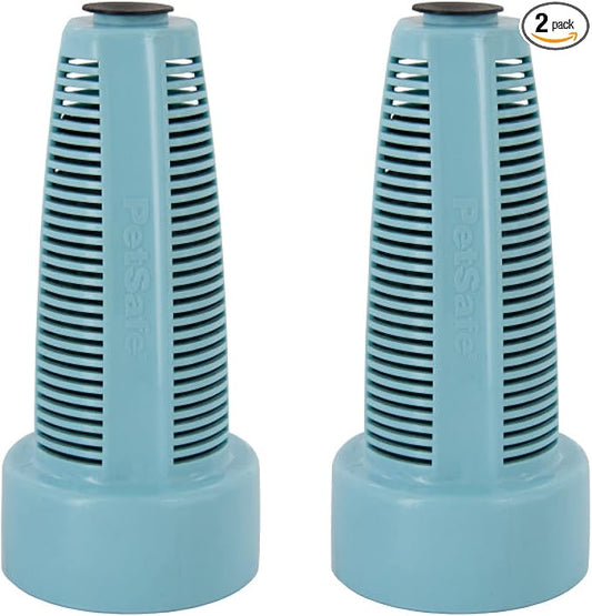 PetSafe Healthy Pet Water Filter - Removes Odor & Sediment - Natural Coconut Shell Carbon - Compatible with Healthy Pet Water Station - Replacement Filters - 2-Pack