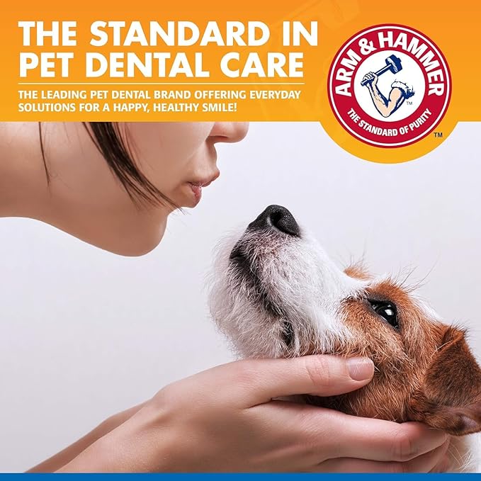 Arm & Hammer Clinical Care Dental Rinse for Adult Dogs, Odorless Flavorless No Taste Water Additive for Dog Dental Care, Helps Reduce Tartar & Freshen Breath, 16 Fl Oz - 2 Pack