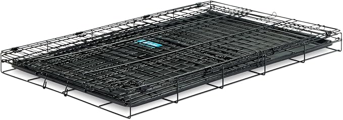 Carlson Pet Products Single Door Metal Dog Crate, Intermediate 36" Dog Crate for Medium to Large Dogs, Foldable Collapsible Dog Kennel with Removable Tray, Portable Wire Dog Cage for Training & Travel