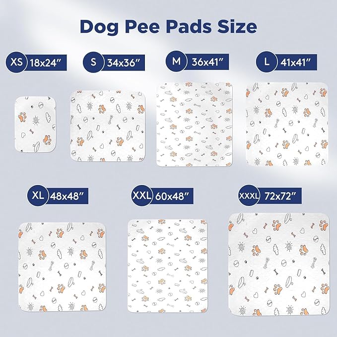 FURTIME Washable Pee Pads for Dogs, Super Absorbent, 1 Pack 72"x72" Gray | Reusable Training Dog Pads, 100% Waterproof Non-Slip Dog Mat for Training, Whelping, Housebreaking, for Playpen, Crate