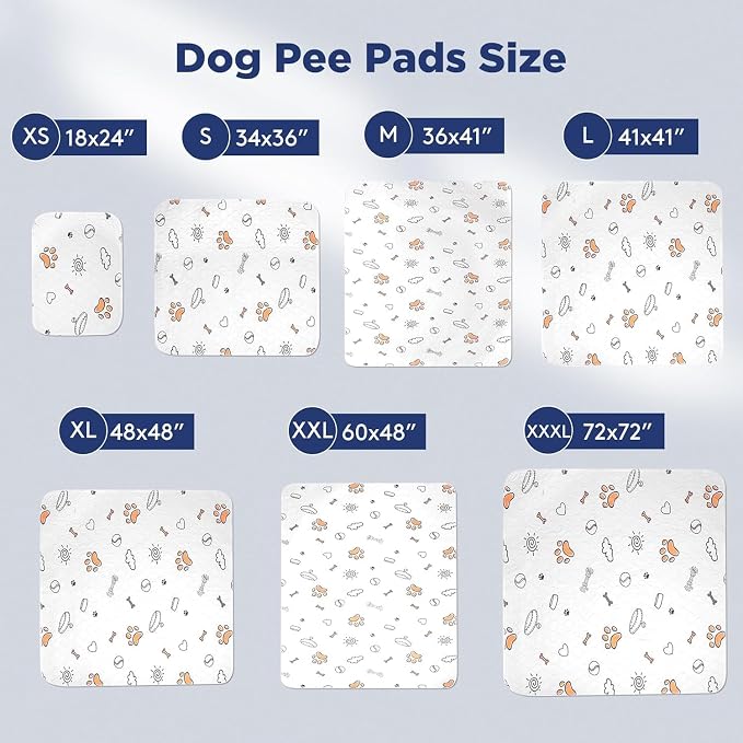 FURTIME Washable Pee Pads for Dogs, Super Absorbent, 1 Pack 60"x48" Gray | Reusable Training Dog Pads, 100% Waterproof Non-Slip Dog Pee Pads Whelping Pads Dog Playpen Pads Extra Dog Pads Dog Mat