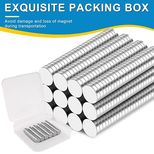 BEST CHOICE MAGNETS Small Magnets, 60 Pack Refrigerator Magnets 8x3mm | Rare Earth Magnets Neodymium Magnets for Crafts, Whiteboard, Kitchen Cabinet, 3D Printing