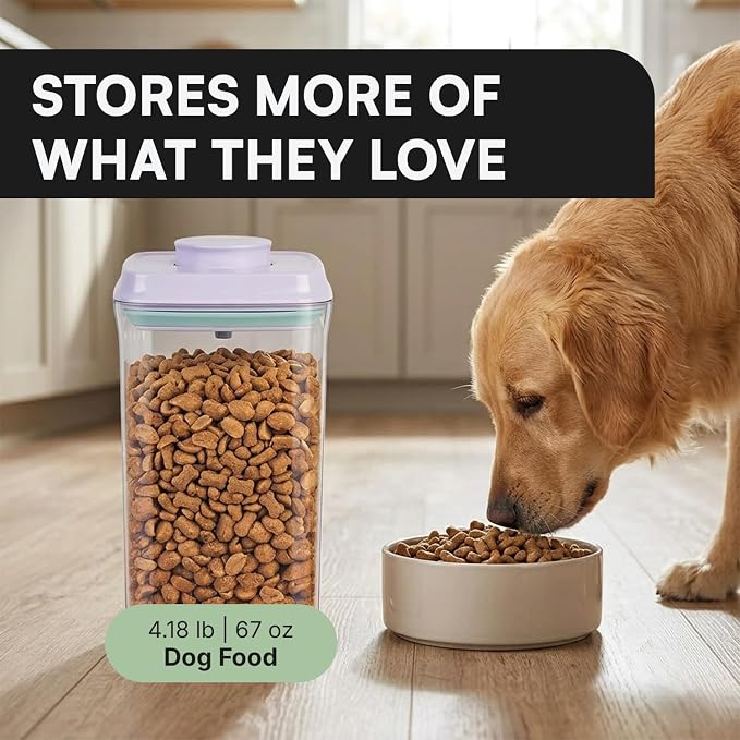 Bop Top Airtight Food Storage Containers | Pop-Top Lid | 8 Cups / 67 Oz | kitchen canister set, for flour, sugar, snacks, pasta, baking