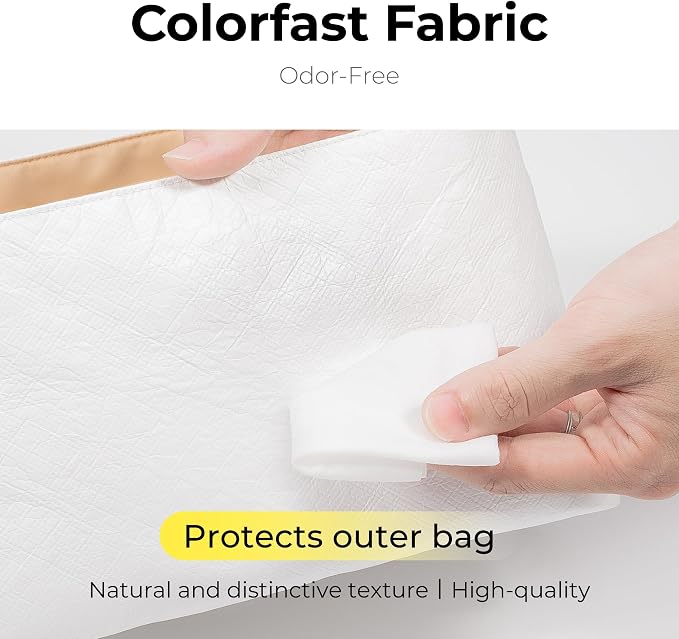 Purse Organizer Compatible with Hardy PM Bag (Pet Carrier) | Handcrafted DuPont™ Tyvek®,Lightweight Backpack Organizer Insert, 1:1 Custom Fit,Craie,Ideal for Work, Travel & Everyday Use