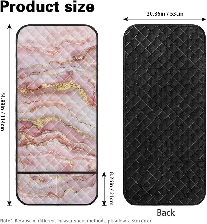 Pink Marble Sofa Arm Rest Covers Couch Arm Covers Stretch Armchair Cover Anti-Stain Sofa Slipcover Office Chair Armrest Protector for Armchair Furniture Protector