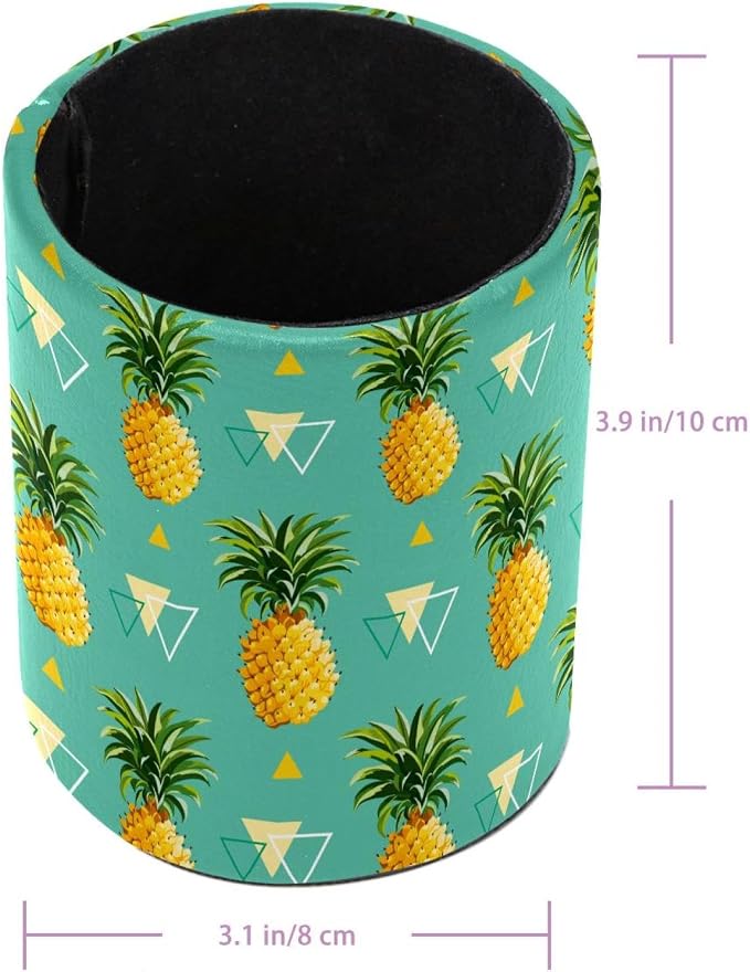 Pen Holder For Your Desk, Pencil Holder Organizes All Pens, Pineapple and Triangle Pen Cup For Your Office Decor