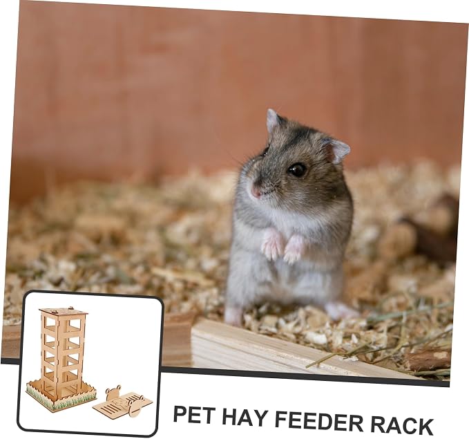 balacoo Feeder Pet Feeding Holder Storage Rack for Bunny Supplies Portable Design for Easy Cleaning and Installation Smooth Space-Saving Hay Rack for Cage