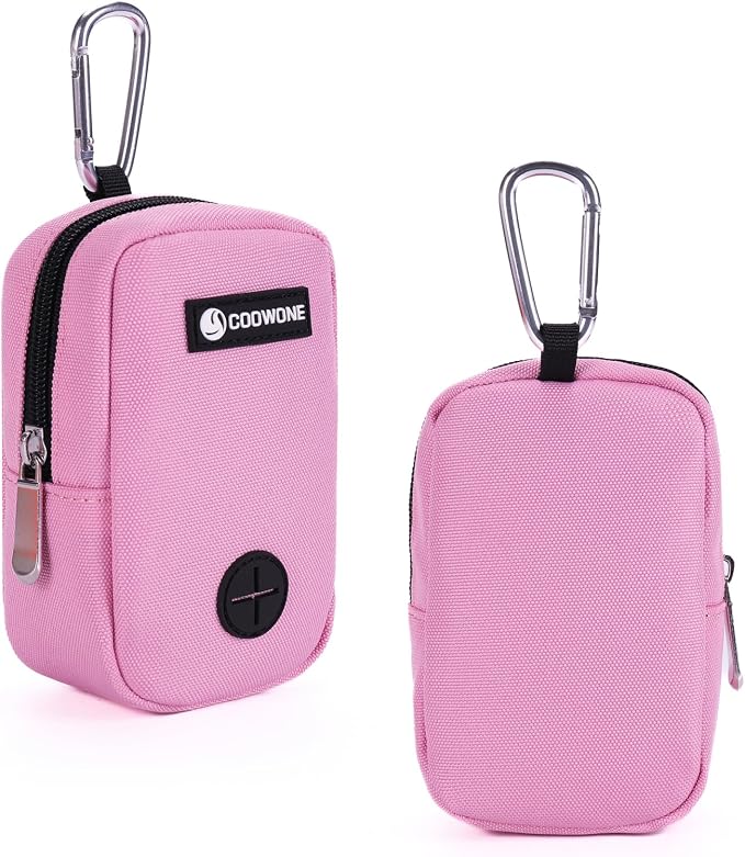 Dog Treat Pouch with Clip, Treat Pouches for Pet Training, Small Dog Treat Container Treat Bag for Leash, Waterproof Dog Treat Bag, Hands-free Training Pouch