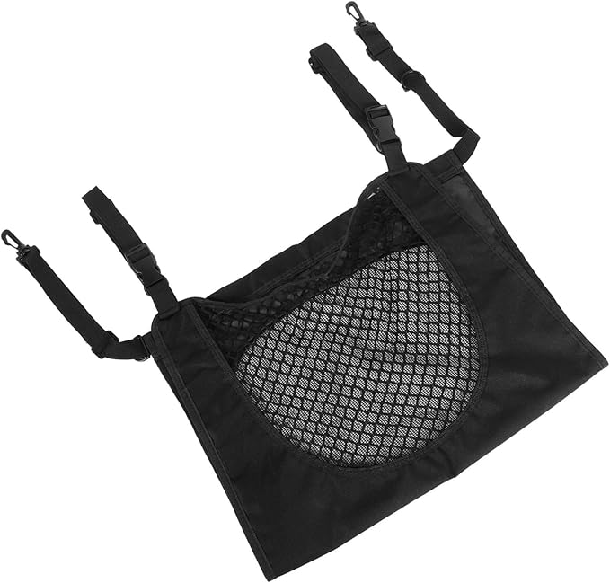 KUIDAMOS Dog Car Net Barrier, Portable Car Mesh Organizer with Mesh for SUV's, Cars Vehicles Pet Cars Divider Back Seat Barrier Net, Easy to Install Adjustable Pet Barrier