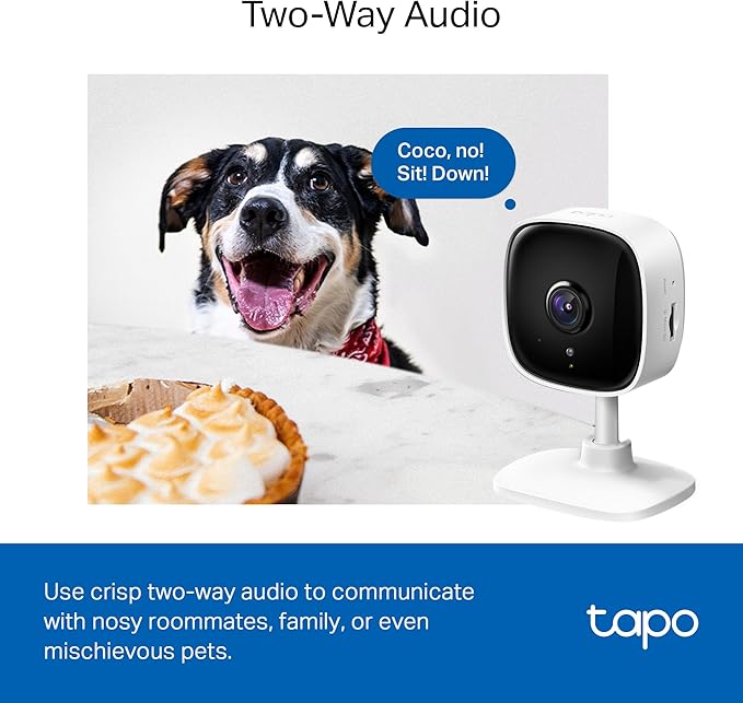 Tapo 1080P Indoor Security Camera, Baby Monitor, Dog Camera, C100(4-Pack)