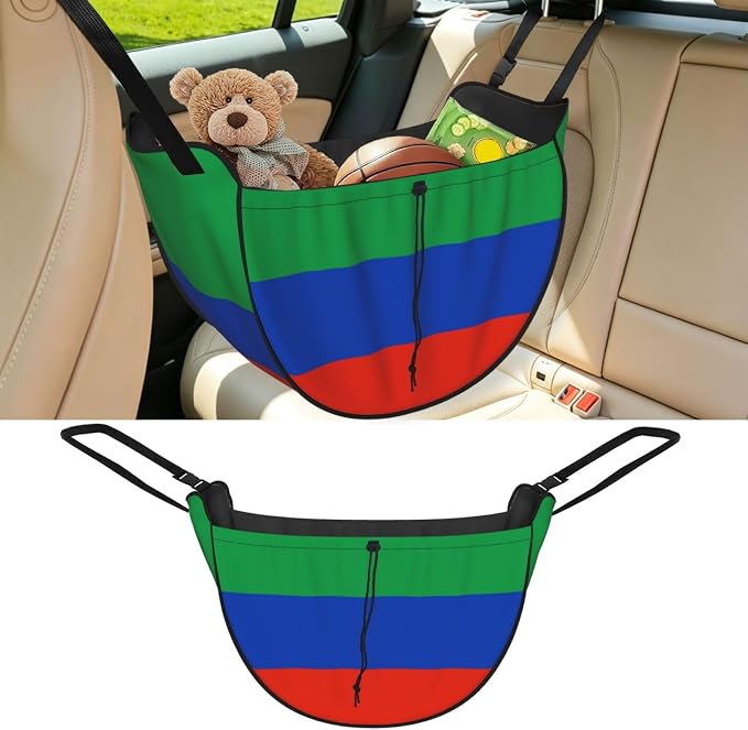 Flag of Dagestan Car Seat Organizer-Backseat Storage Bag for Travel | Waterproof Durable. Holds Snacks Gear Essentials. Fits Most Cars.