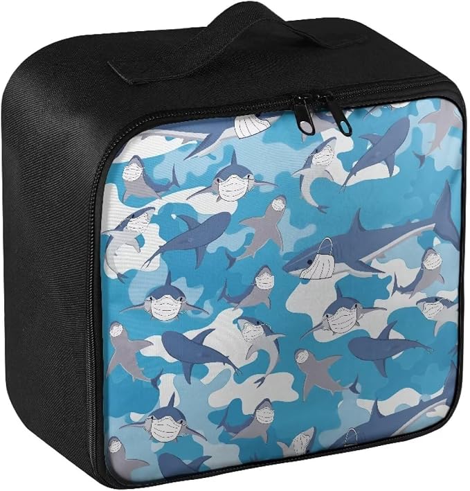 First Aid Bag Empty Large Shark Medical Storage Bag Pattern Emergency Survival Pouch Bag for Camping Hiking Home Travel Empty First Aid Pouch for School Kids College Student