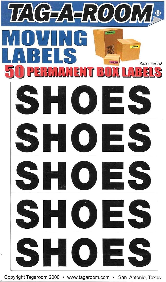 Box Content Moving Label (Shoes)