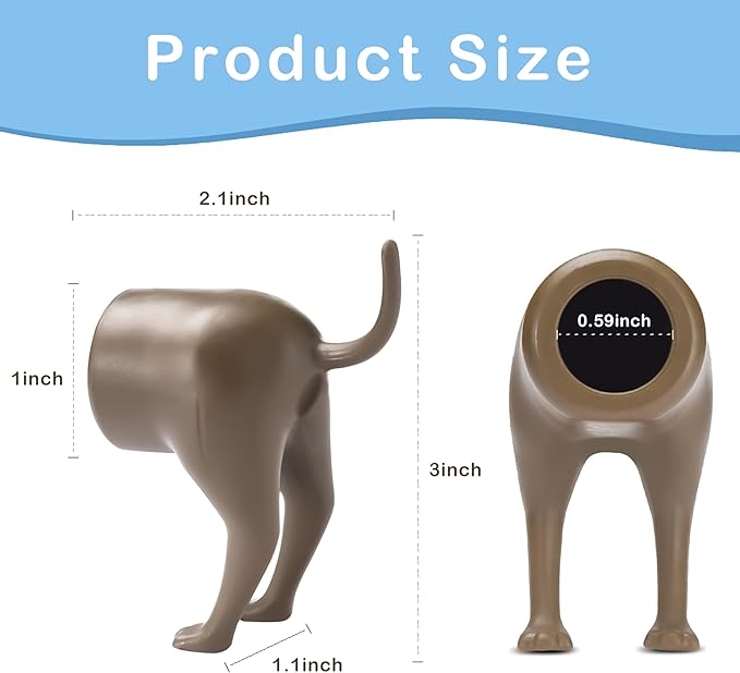 Gag Gifts - White Elephant Gifts, 3Pcs Pooping Dog B*tt Toothpaste Topper, Funny White Elephant Gift Ideas, Fun Dog Toothpaste Dispenser, Toothpaste Squeezer, Gag Gifts for Family Friends