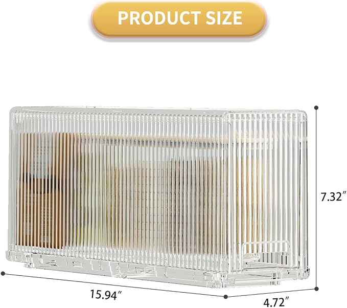 KHNR Slim Kitchen Spice Rack Organizer, 1 Tier Narrow Gap Storage Shelf with Wheels, Food Grade PET Seasoning Bottle Holder for Refrigerator Side or Cabinet Gap, Clear White