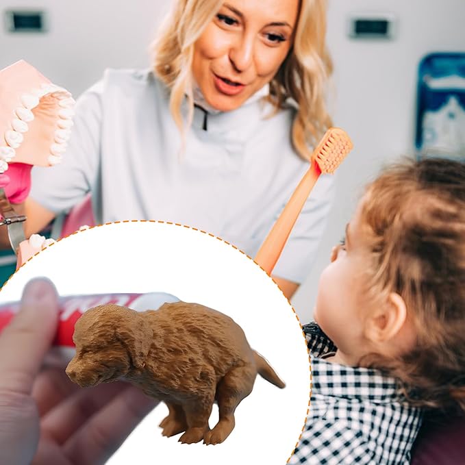 2 PCS Pooping Dog Butt Toothpaste Topper, Hilarious Golden Retriever Cap Dispenser