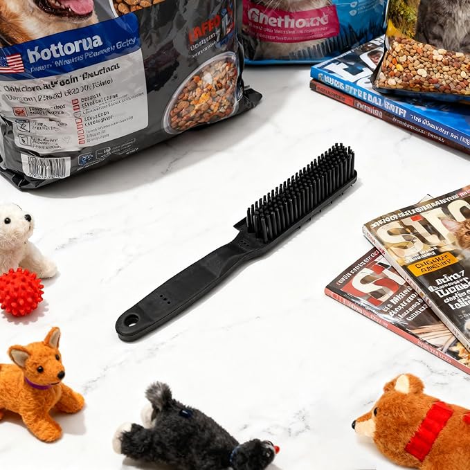 Easy-Clean Pet Rubber Hair Removal Brush – Multi-Surface Cleaning Tool for Cars & Home